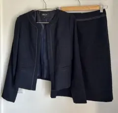 コムサイズム ノーカラーツイード　セットアップフォーマル　卒業式　入学式