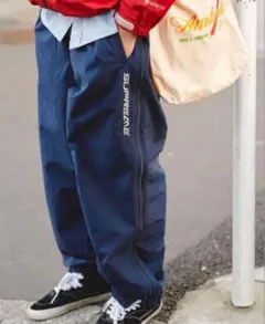 パンツ supreme full zip baggy warm up pant Supreme Full Zip Baggy Warm Up Pant Black Men's - SS23 - US