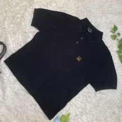 美品　クリスチャンディオール　半袖ポロシャツ　黒　ワンポイントロゴ　イタリー製