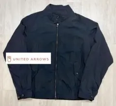 UNITED ARROWS 総柄 折柄スイングトップ ネイビー L 日本製のサムネイル