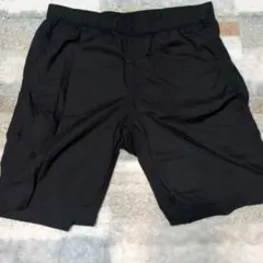 黒 ショートパンツ ゴムウエスト