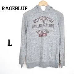 RAGEBLUE　パーカー　薄手　グレー　プルオーバー　Lサイズのサムネイル