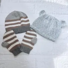 babyGap ベビー帽子とミトンセット 0-6ヶ月 おまけ付き