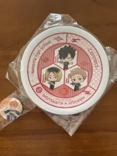 ハイキュー　くら寿司 皿 & 日向翔陽 バッジ セット