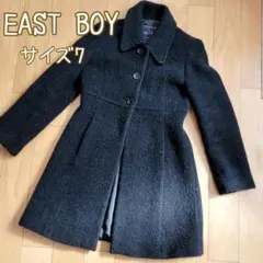 レディース7号　EAST BOY　ウールコート　ブラック
