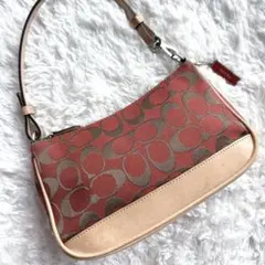 美品！COACH コーチ アクセサリーポーチ ハンドバッグ