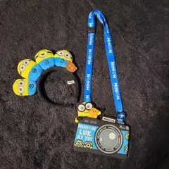 USJ ミニオン カチューシャとカメラ型ポーチセット