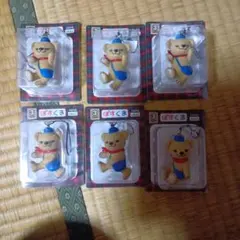 ぽすくまくま ストラップ 6個セット