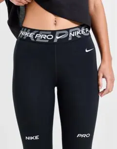 XL 新品 ナイキ プロ タイツ レギンス 黒 スパッツ メッシュ レディース