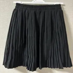 ワンサイズ/F/フリーサイズ/黒/ブラック プリーツミニスカート
