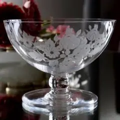 希少★美品オールドバカラBACCARATブーケ★シャンパンクープ/ワイングラスB