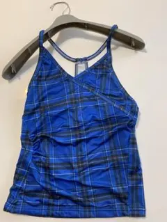 MiKANO 青と黒のチェック ヨガウェア