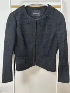 UNITED ARROWS ノーカラージャケット ブラック
