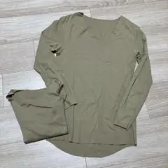 YG 長袖インナートップス ベージュ ２枚セット