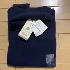 UNIQLO ジロンラムウール タートルネックセーター Navy L