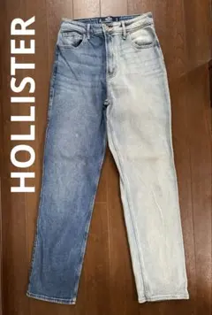 Hollister ハイライズ ストレートデニム バイカラー W26 L31のサムネイル