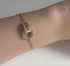 SWAROVSKI/スワロフスキー/Hollow/ブレスレット/ローズゴールド