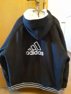adidas パーカー　フリース　ボア　ナイロン　ジャケット　リバーシブル