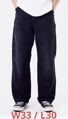 Levi's 568™ ルーズストレート ダブルニー ブラック　W33