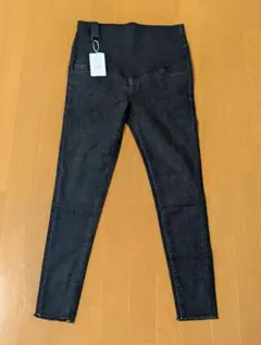 ハイウエストスリムフィットパンツ XXL 黒色