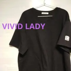 VIVID LADY ビビッドレディ トップス Tシャツ カットソー 半袖 黒のサムネイル