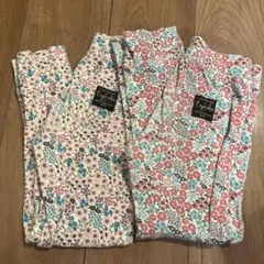 花柄 ロングパンツ 2枚セット 130