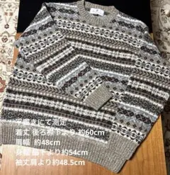 アクアスキュータム メンズ スコットランド製セーター