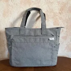 anello grande 2WAYトートバッグ（L size）ライトグレーのサムネイル