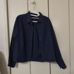 ユニクロ　コットンコクーンシャツ
