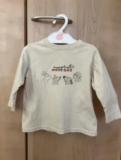 モンベル ベビーロンT 長袖Tシャツ 80cm 動物柄 ＜記名あり＞