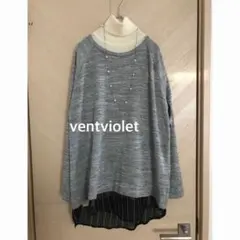 試着のみほぼ新品 ventviolet ヴァンヴィオレ ゆったりプルオーバー