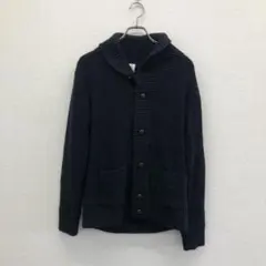 アウトオブサイト ニットカーデ 紺系 ショールカラー 上品カジュアル