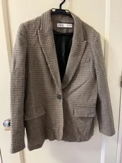 ZARA チェック柄ジャケットEUR S