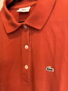 LACOSTE 半袖 ポロシャツ オレンジ サイズ42