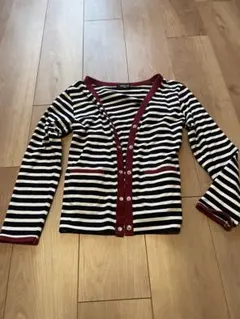 COMME CA ISM ストライプカーディガン 130A
