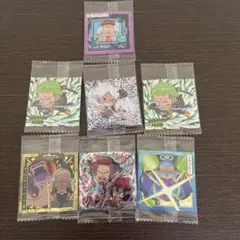 ワンピースウエハースシール　7枚セット　ルフィ　ボニー　シャンクス　ゾロ