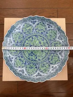 未使用保管品✨九谷焼 晄 色絵草花 八角皿 1枚✨ 伝統工芸士 宮本 晄