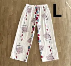 960 浴衣リメイクパンツ　ステテコ　パジャマ ハンドメイド