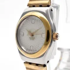 稼働品 swatch スウォッチ メンズ腕時計 ホワイト文字盤