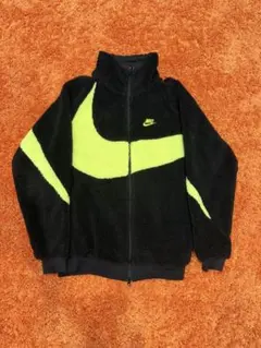 Nike フリースジャケット ブラック/ライムグリーン