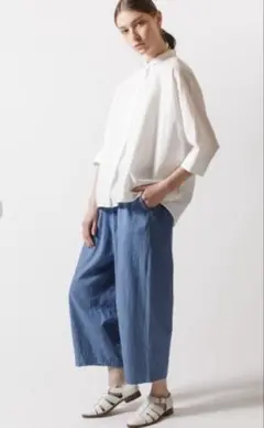 ミズイロインド　mizuiroind 8オンスデニム ワイドパンツ