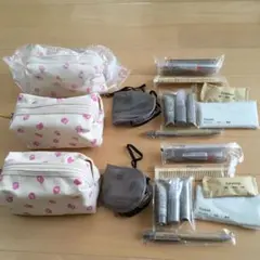 ハワイアン航空 アメニティグッズ&ポーチ 3点セット