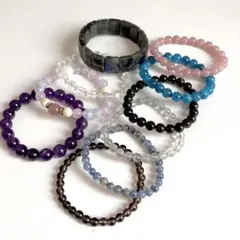 天然石ブレス　まとめ売り　10本セット　①