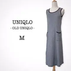 希少☆ユニクロ ノースリーブ ワンピース ボーダー レディース 白 黒 M