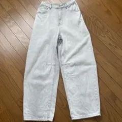 レプシム　カーブデニムパンツ　M ライトグレー