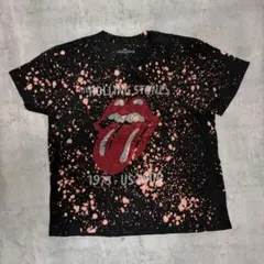ローリングストーンズ rolling stones Tシャツ スプラッター加工