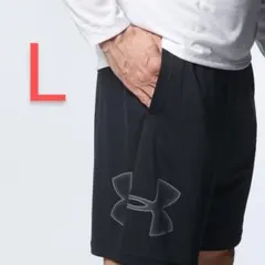 アンダーアーマー メンズ ハーフパンツ グラフィックショーツ ブラック L