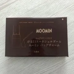 リンネル12月号付録MOOMIN スマホショルダー ポケット付き