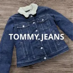 【美品】TOMMY JEANS ボア襟付きデニムジャケットレディース Gジャン