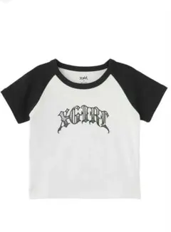 X-GIRL ロゴ ベビーTシャツ 半袖 Mサイズ